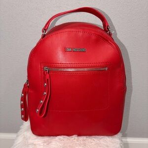 Love Moschino Bold Red Backpack